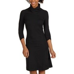 Mountain Hardwear Black Better Butter Cowl Neck Dress Women’s Size Large